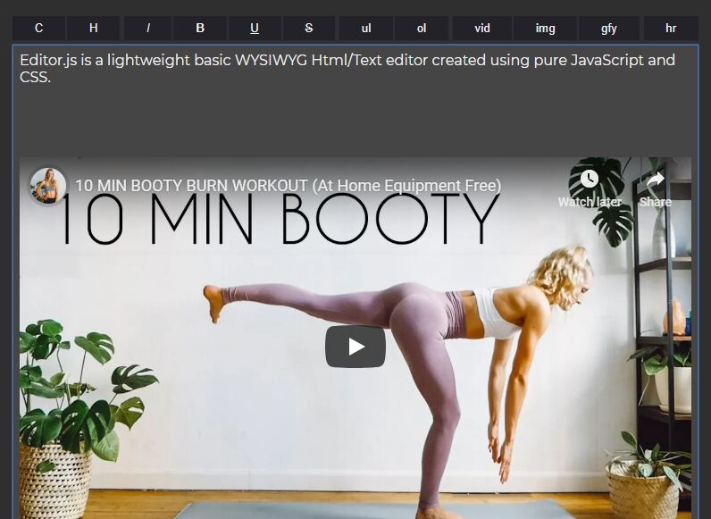 Basic WYSIWYG Editor In Pure JavaScript – Editor.js