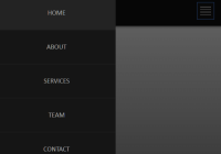 Responsive Hamburger Header Navigation - side-menu-component