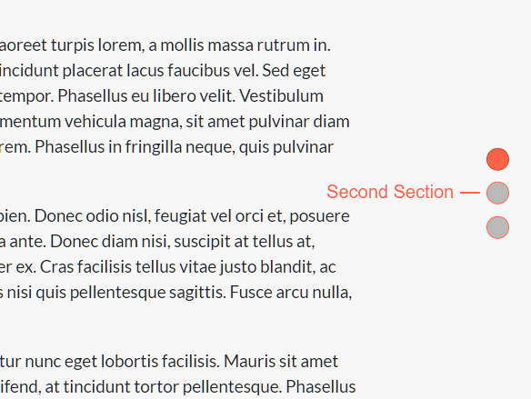 Side Navigation For One Page Scroll Web App – Easy Scroll Dots