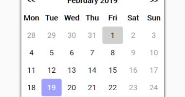 Simple Datepicker Calendar In Vanilla JavaScript