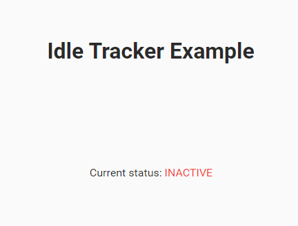 Trigger A Function When The User Goes Idle – idle-tracker