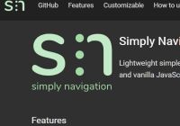 Responsive Navigation Bar With Flexbox And JavaScript - simply-nav