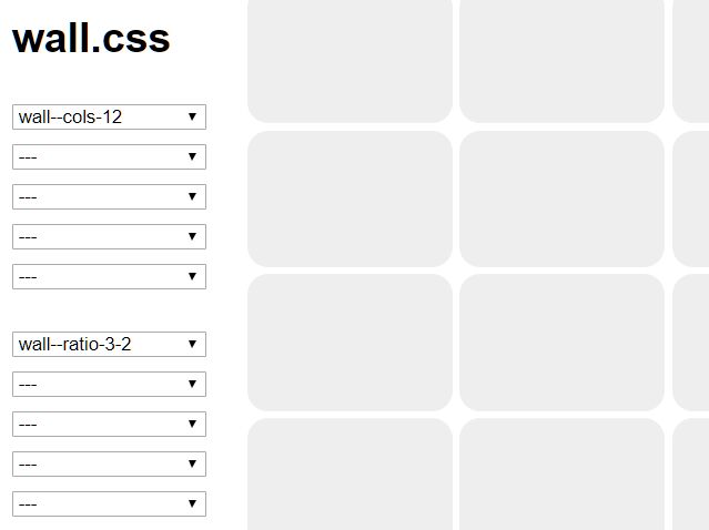 Neat Block Grid In Pure CSS – wall.css