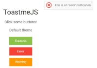 Simple Flexible Toast Notification In JavaScript - toastmejs