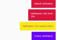 Toast Notification With Timer In Vanilla JavaScript - notify-js