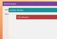 Lightweight Draggable Popup Window In Vanilla JavaScript - Window Engine