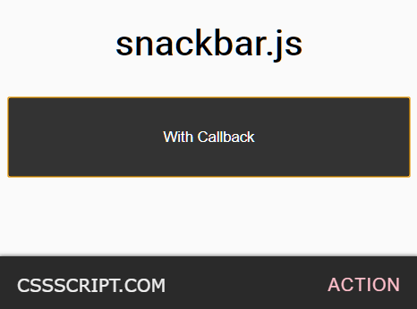 Beautiful Google Inspired Snack Bar In JavaScript - Snackbar.js