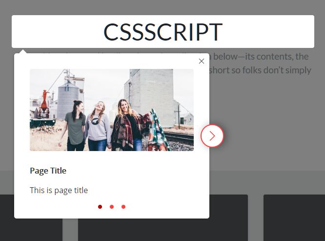 Slider-style Guided Tour In Vanilla JavaScript – tourguide.js