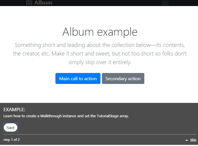 Create Guided Tours For Tutorials & New Features - Walkthrough.js | CSS ...