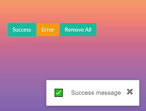 Sliding Notification Messages In Pure JavaScript – toast-fs
