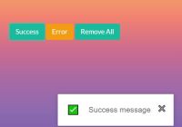 Sliding Notification Messages In Pure JavaScript - toast-fs