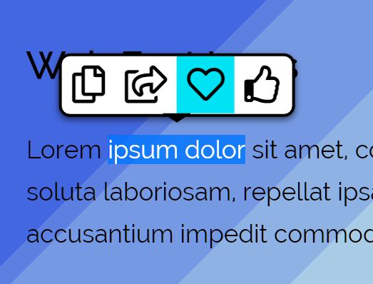 Tooltip Popup On Text Selection – TextTip