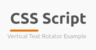 Vertical Text Rotator In JavaScript And CSS3