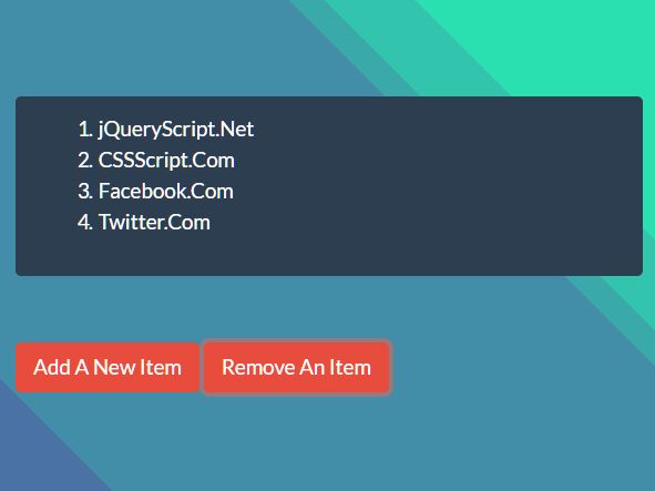CRUD HTML List In Pure JavaScript – ulol.js
