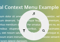 Touch-enabled Radial Context Menu In Pure JavaScript - radialMenu