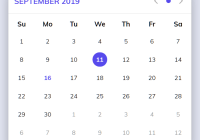 Clean ES6 Calendar Componnet - Rolyart Calendar