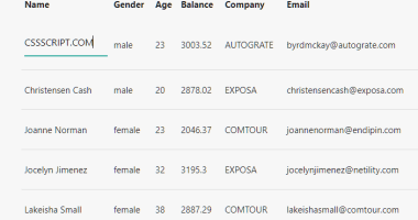 Full-featured Dynamic Data Grid In Vanilla JavaScript - jsdatatable