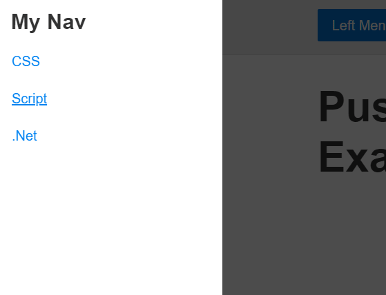 Lightweight Offcanvas Push Navigation In JavaScript – pusha