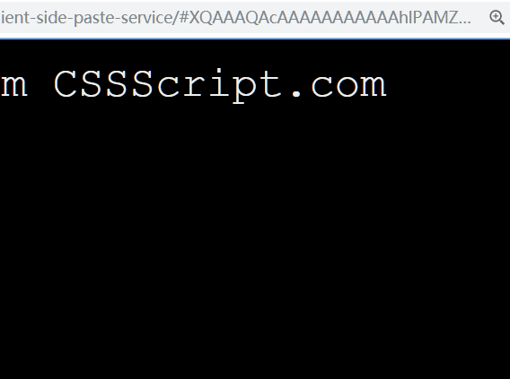 Client-side Paste Service In Pure JavaScript – Paste