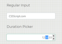 Easy Duration Picker In Vanilla JavaScript - html-duration-picker.js