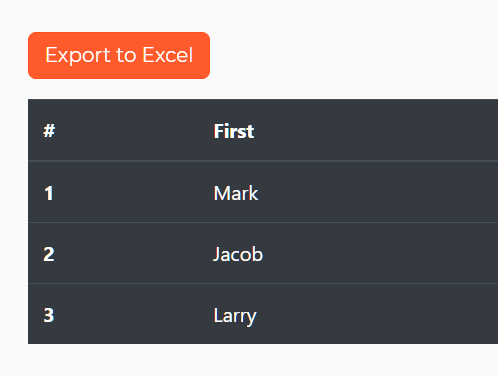 Export Tabular Data To Excel - table2excel.js | CSS Script