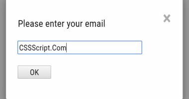 Latest Free Prompt Dialog Boxes In JavaScript & CSS - CSS Script