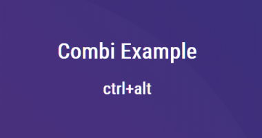 Keyboard Shortcut Handling In Pure JavaScript - Combi