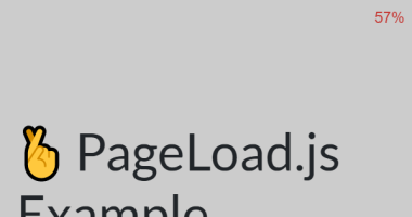 Youtube-like Customizable Top Loader In JavaScript - pageload