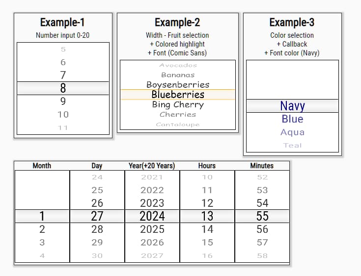 iOS Style Spinner In JavaScript – SpinnerPickerJs