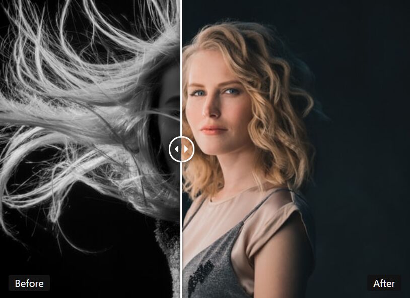 Before After Comparison Slider With Touch Support