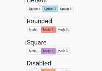 Create Segmented Controls With Radio Buttons - Toggle Radios