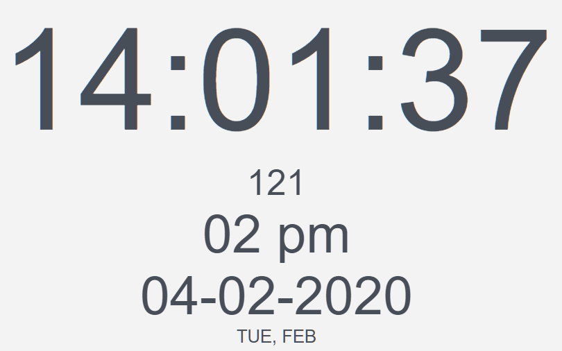Feature-rich Countdown/Clock/Timer In Vanilla JavaScript – W3FClockTimer
