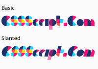Generate Geometric Art Text With CSSans Pro