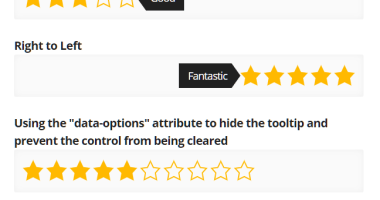 Select Box Based Star Rating JavaScript Library - star-rating.js