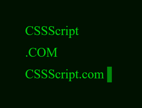 Terminal Style Text Print Animation In JavaScript - tinytyper | CSS Script