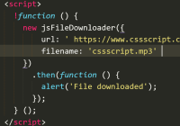 JavaScript File Downloader With Promise Support