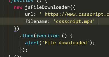 JavaScript File Downloader With Promise Support