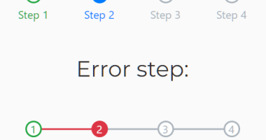 Linear Step-by-Step Flow - Bootstrap Steps