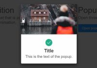 Simple Clean Popup Box In Vanilla JavaScript - Creativa