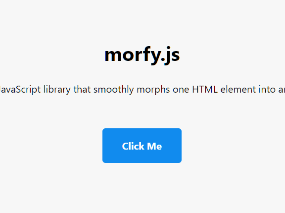 Morph HTML Element Into Another In JavaScript – morfy.js