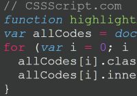 Tiny JavaScript Syntax Highlighter