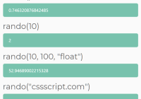 Secure Random Number Generator - Rando.js