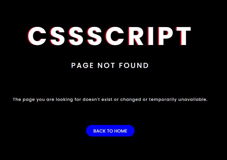 Animated Text Glitch Effect In Pure CSS