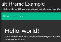 Include HTML From External File - alt-iframe