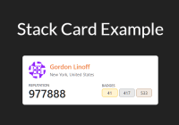 Show Stackoverflow Reputations & Badges On The Page - Stack-Card