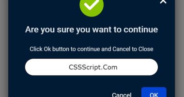 Elegant Popup Box (Alert, Confirm, Prompt) In JavaScript - QuantumAlert
