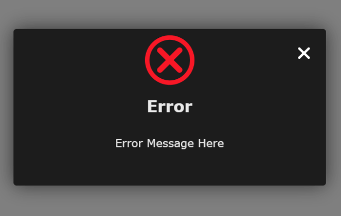 QuantumAlert Alert Error