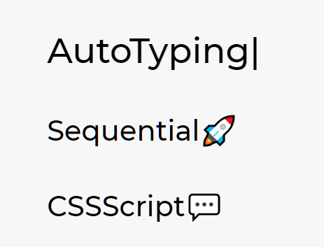 Sequential Text Typing Effect – AutoTyping.js