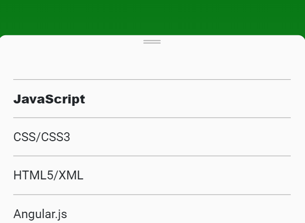 Material Design Inspired Bottom Sheets For Web