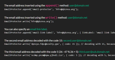 Protect Email Addresses Using ROT13 Substitution Cipher - email-protector.js